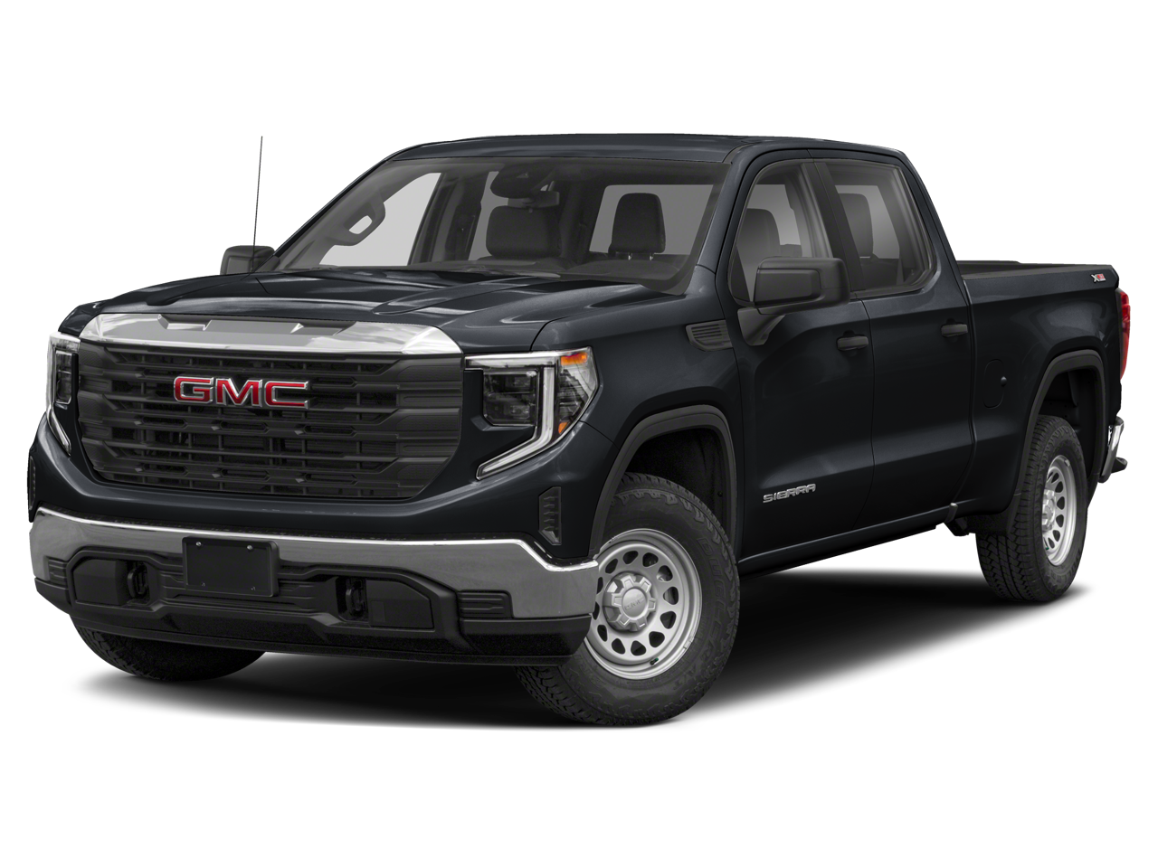 2022 GMC Sierra 1500 SLT in Summit White — front three-quarter view