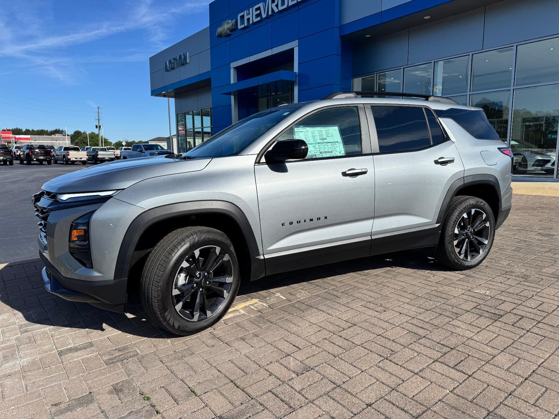 2026 Chevrolet Equinox RS in Sterling Gray Metallic — front three-quarter view